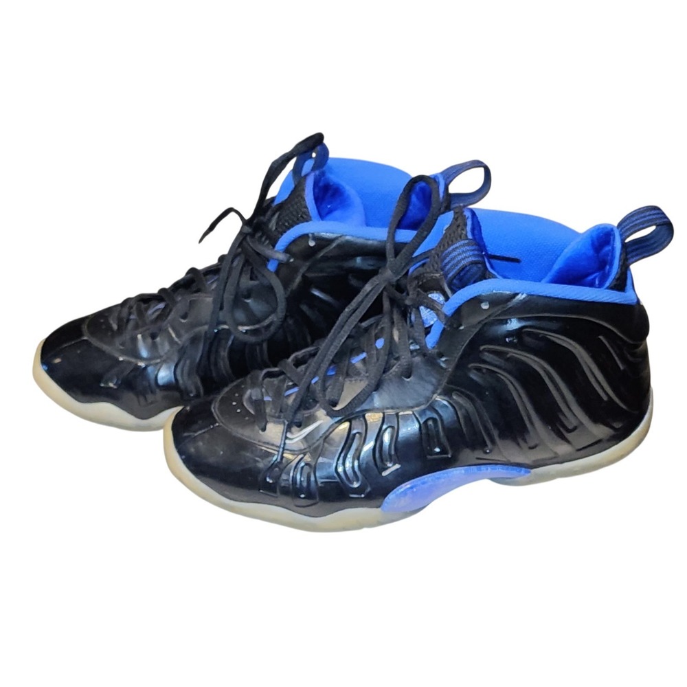 🔥 Nike Little Posite One GS  Space Jam  Color  Black/Blue  Size 7 Youth 2018 🔥